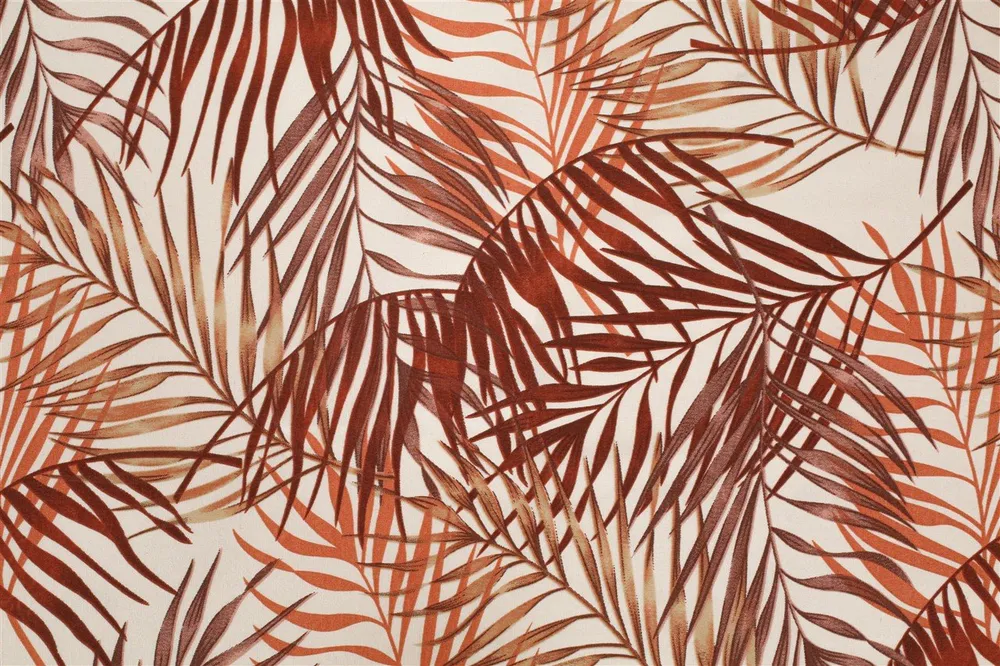 Swayam Sparkle Orange Floral Fitted Double Bedsheet