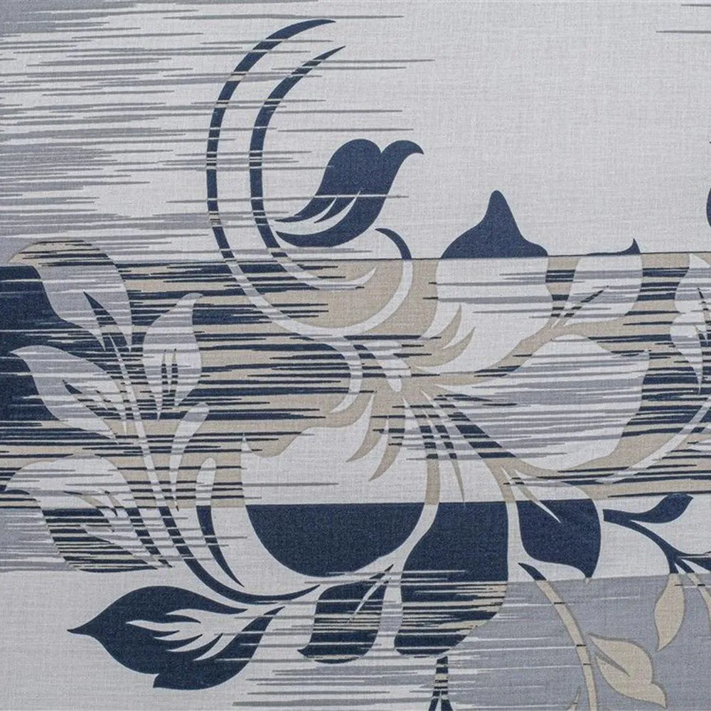 Swayam Spruce Hazel leaf print Veda Fitted Bed Sheet with 2 pillow covers