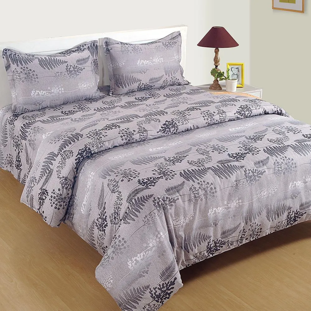 Swayam Stylized Leaf Printed Zinnia Bedding Set