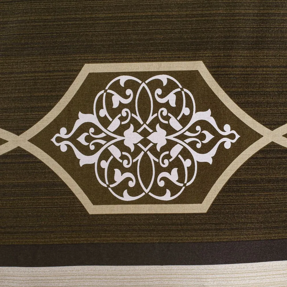 Swayam Stylized Ogee Pattern Zinnia Double Bedsheet with 2 pillow covers Double Bedsheet (90 x 108 Inches)