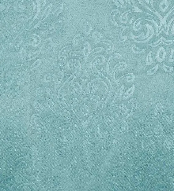 Swayam Turquoise Motif J&B Blackout Eyelet Window Curtain