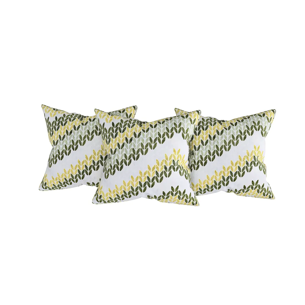 Swayam Veda 100% Pure Cotton Green Aztec Patterned Diwan Set, Pack of 6