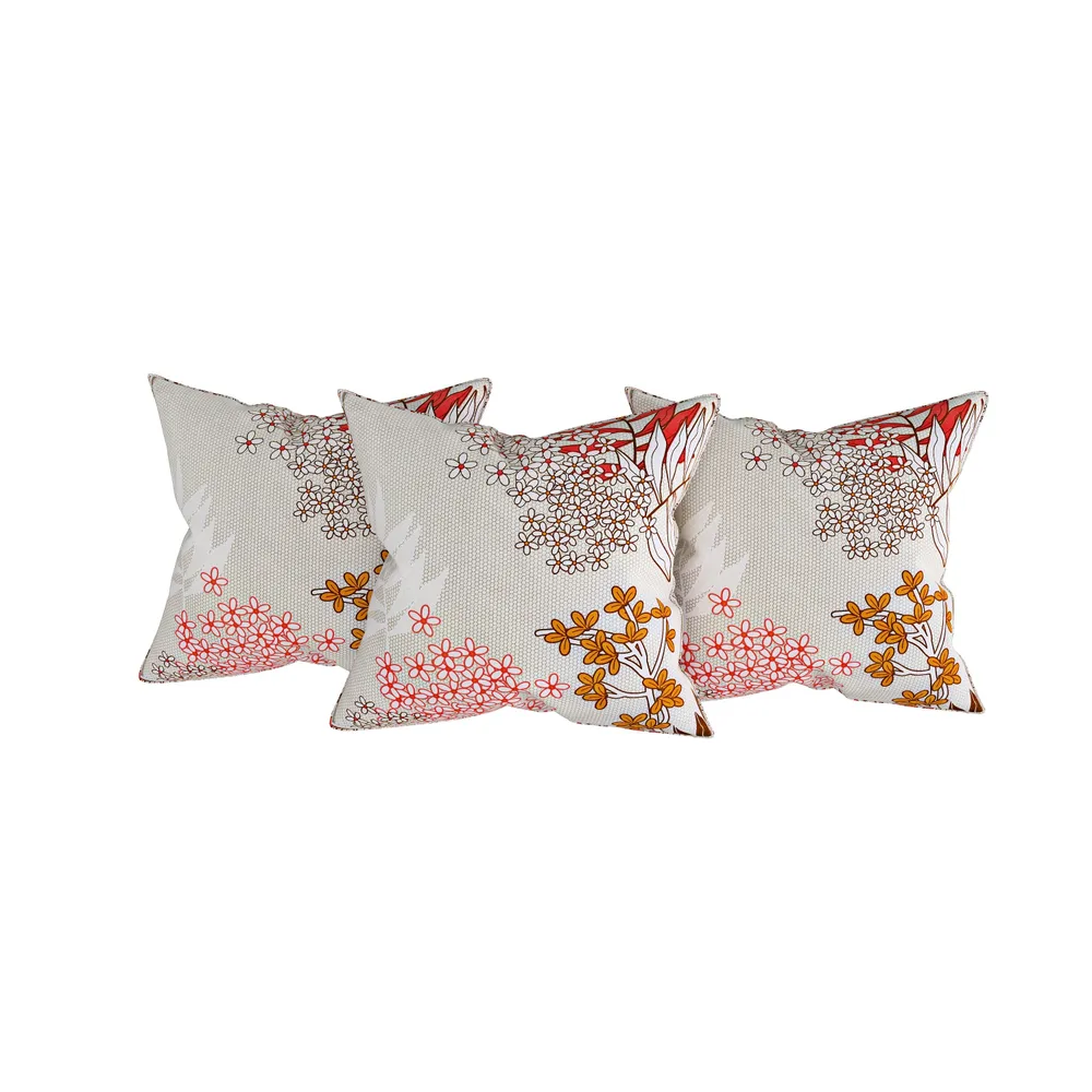 Swayam Veda 100% Pure Cotton Grey, Blooming Floral Print Diwan Set, Pack of 6