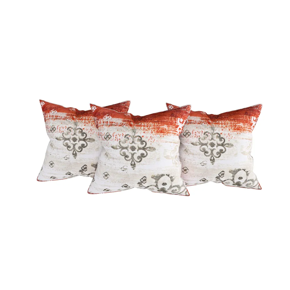 Swayam Veda 100% Pure Cotton Grey & Brown Ethnic Motif Diwan Set, Pack of 6