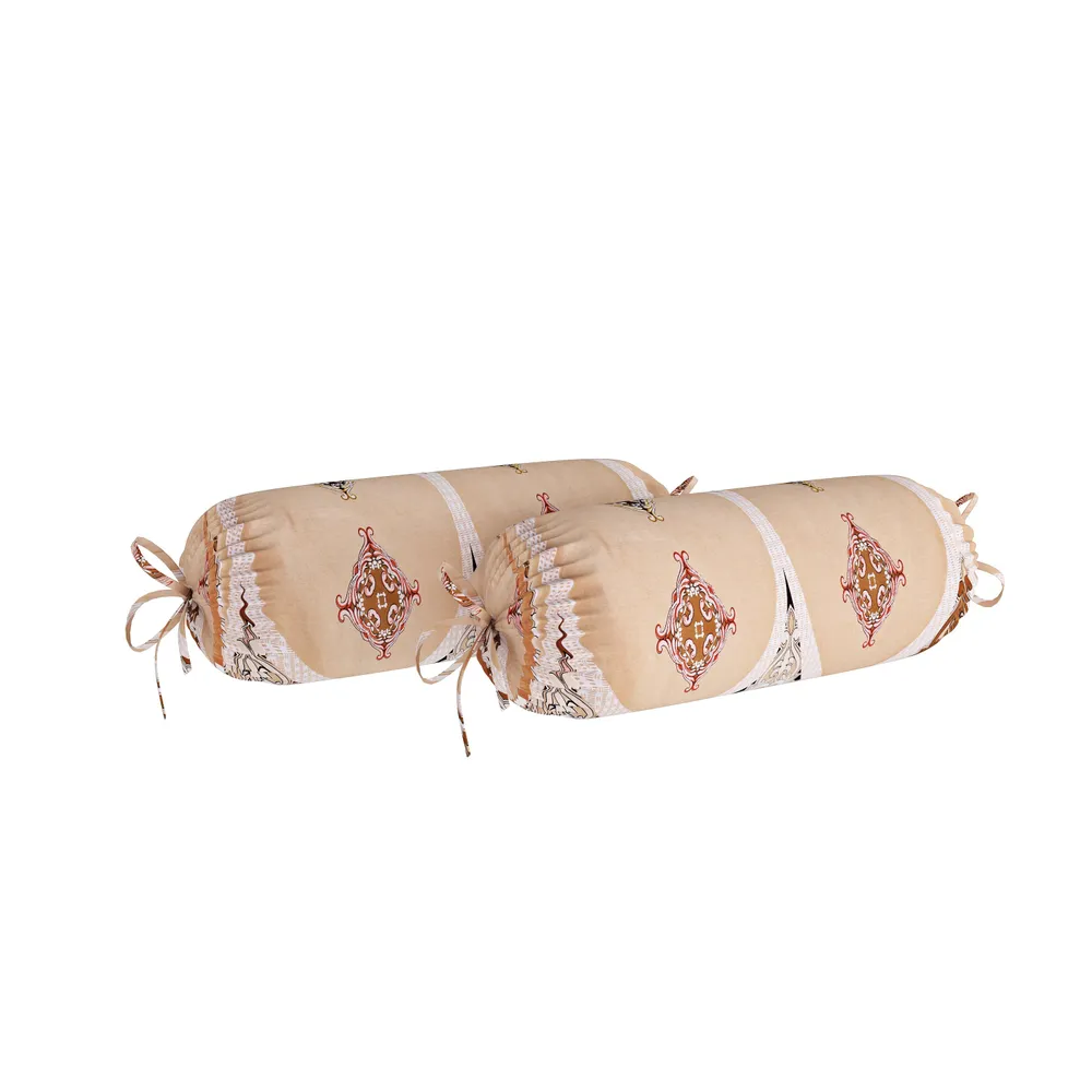 Swayam Veda 100% Pure Cotton Peach Ethnic Motif Diwan Set, Pack of 6
