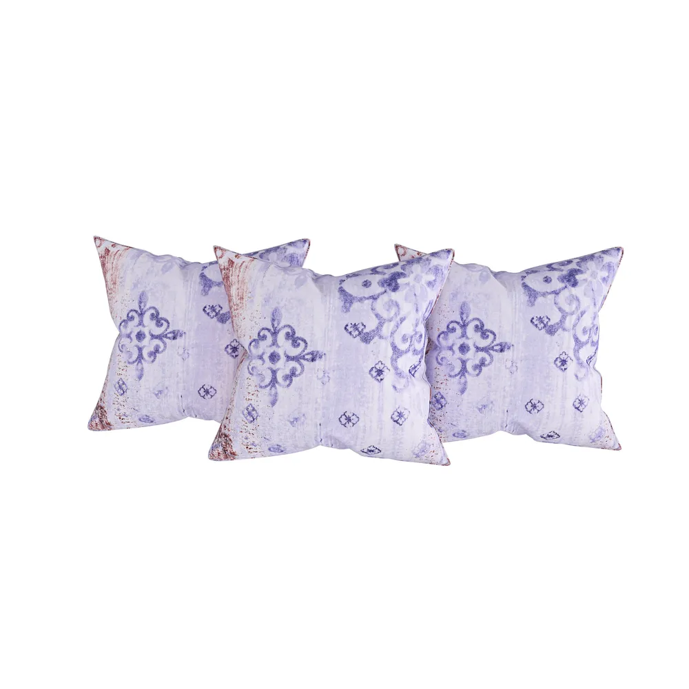 Swayam Veda 100% Pure Cotton Purple& Brown Ethnic Motif Diwan Set, Pack of 6