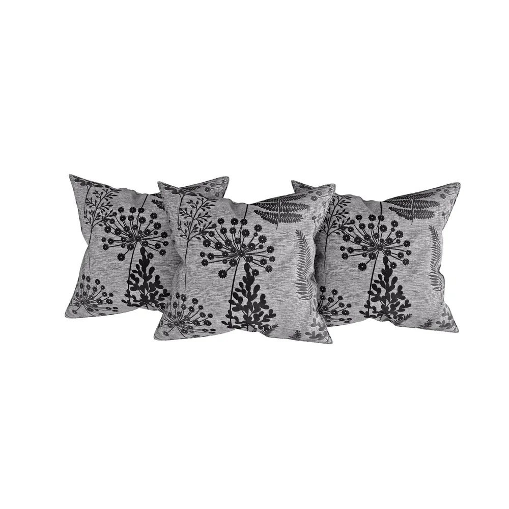 Swayam Zinnia 100% Pure Cotton Dark Brown Leaf Print Diwan Set pack Of 6