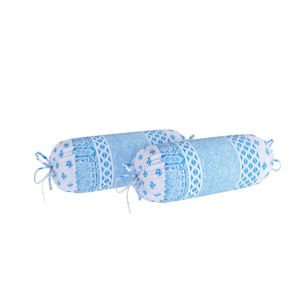 Swayam Zinnia 100% Pure Cotton Sky Blue Floral Print  Diwan Set, Pack of 6
