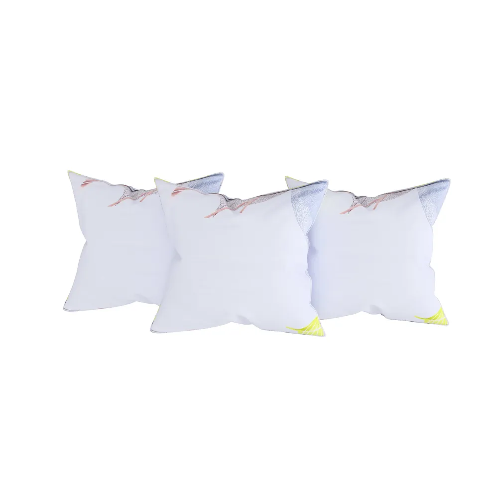 Swayam Zinnia 100% Pure Cotton White& Green  Floral Print Diwan Set, Pack of 6