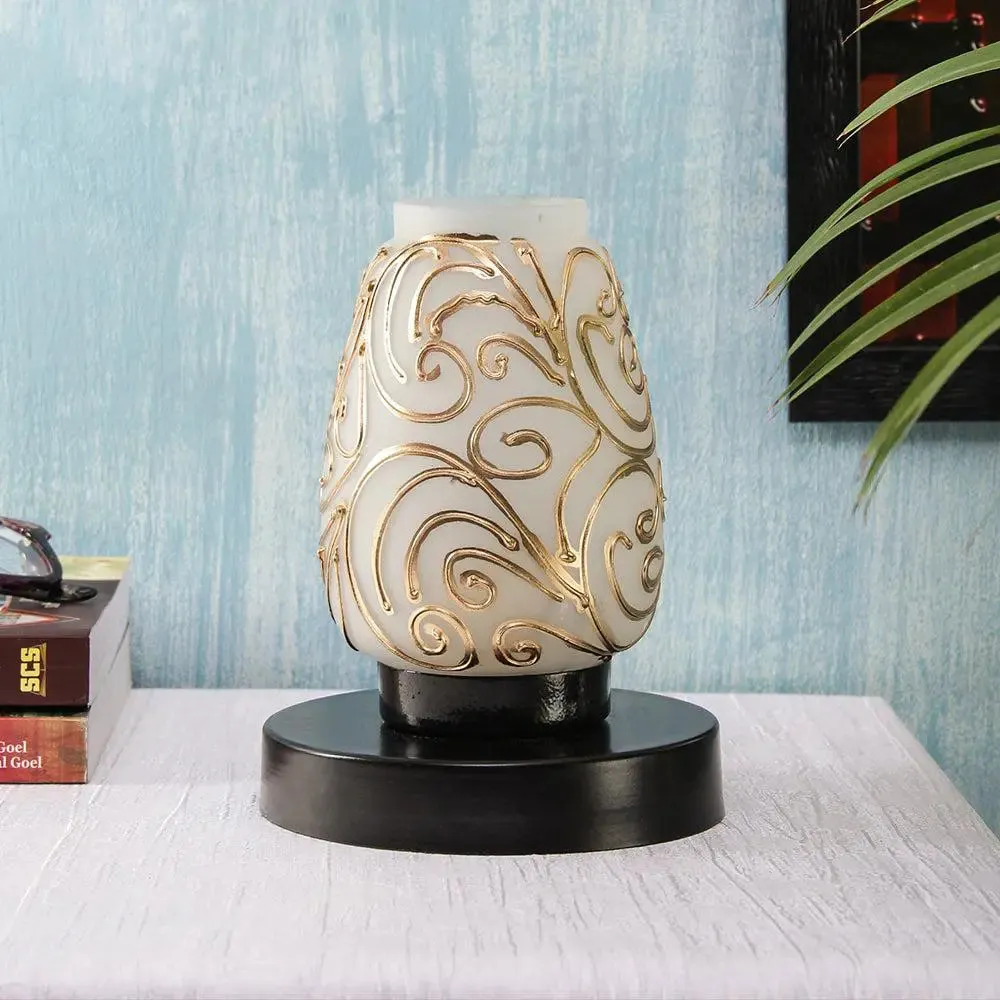 Swirl Multicolor Mosaic Table Lamp