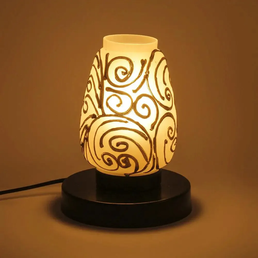 Swirl Multicolor Mosaic Table Lamp