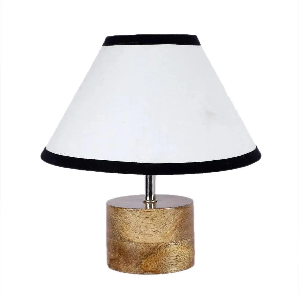 Table Lamp with Multicolor Cotton Shade