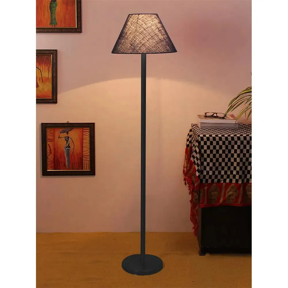 Tall Blue Standing Lamp for Living Room