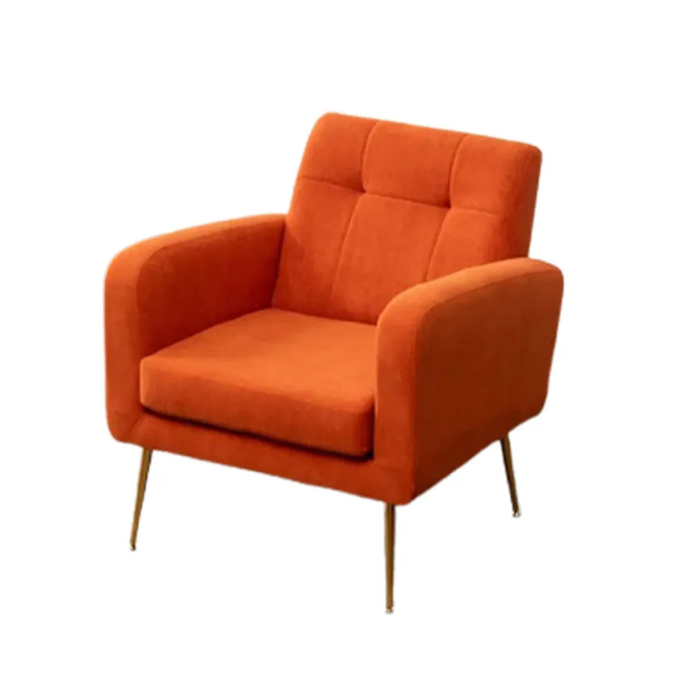 Tangerine Tufted Luxe Velvet Lounge Chair