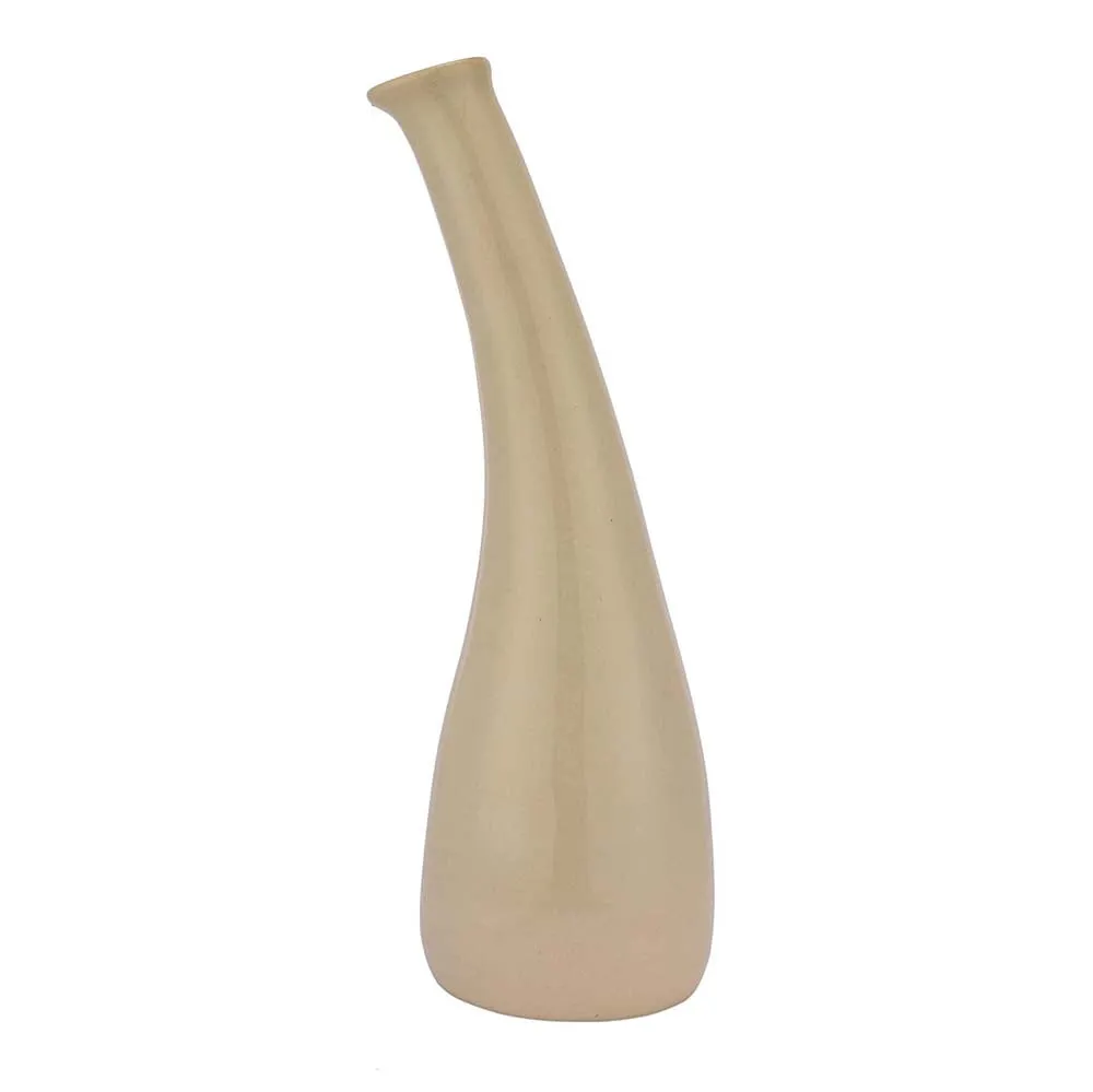 Tapered Nordic Motif Ceramic Flower Vase