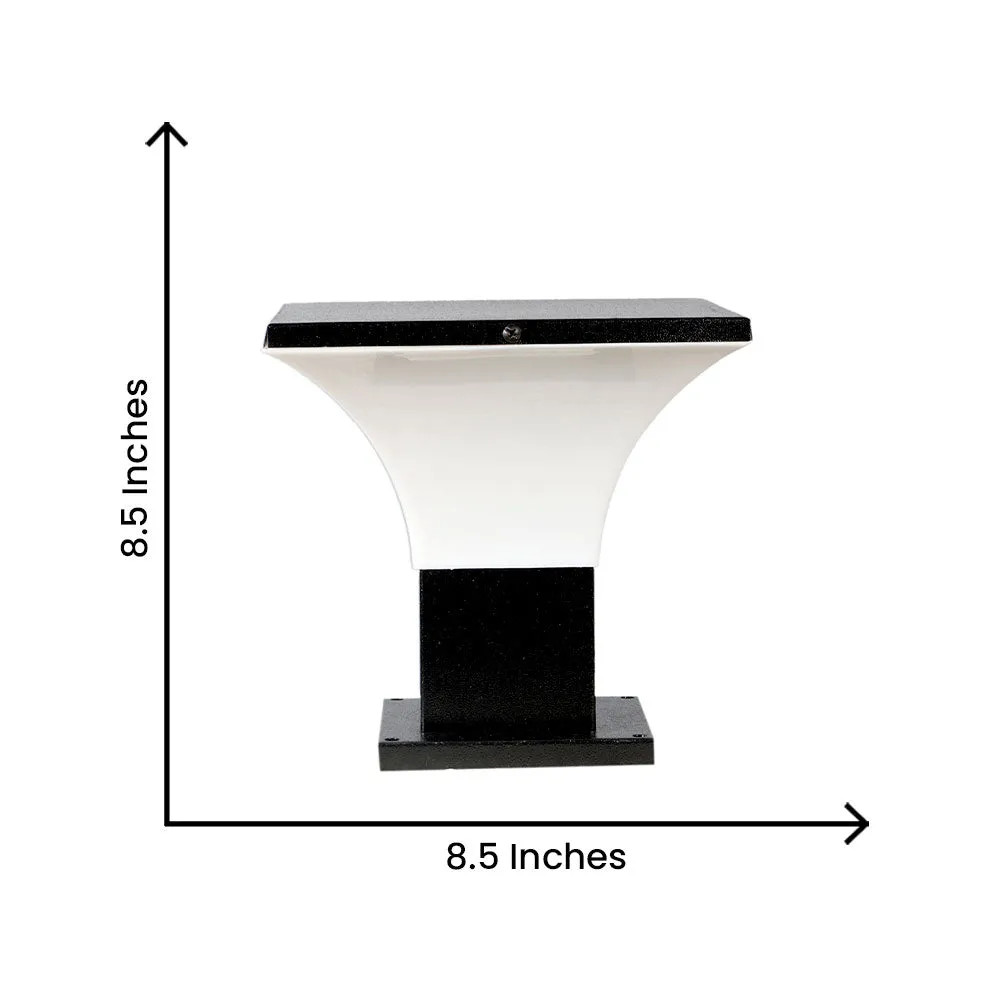 Tapered Standard PVC Glass Outdoor Gate Light Single Piece