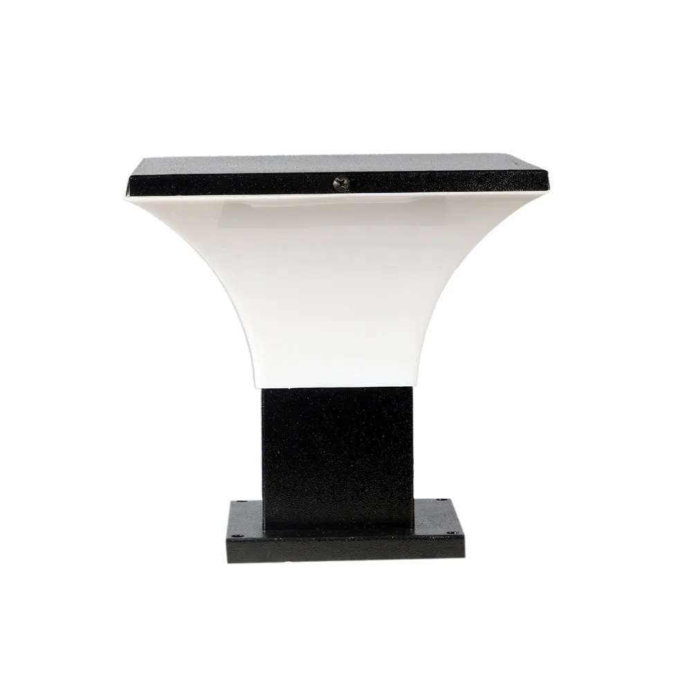 Tapered Standard PVC Glass Outdoor Gate Light Single Piece