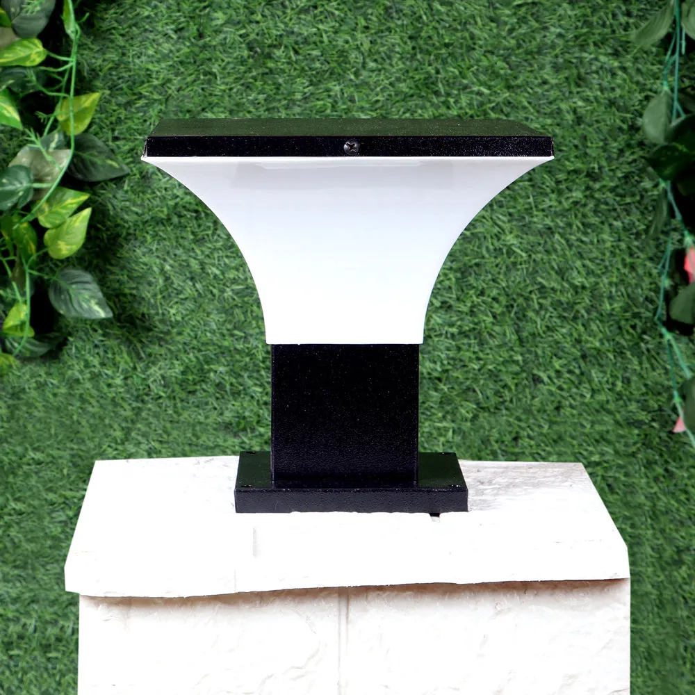 Tapered Standard PVC Glass Outdoor Gate Light Single Piece