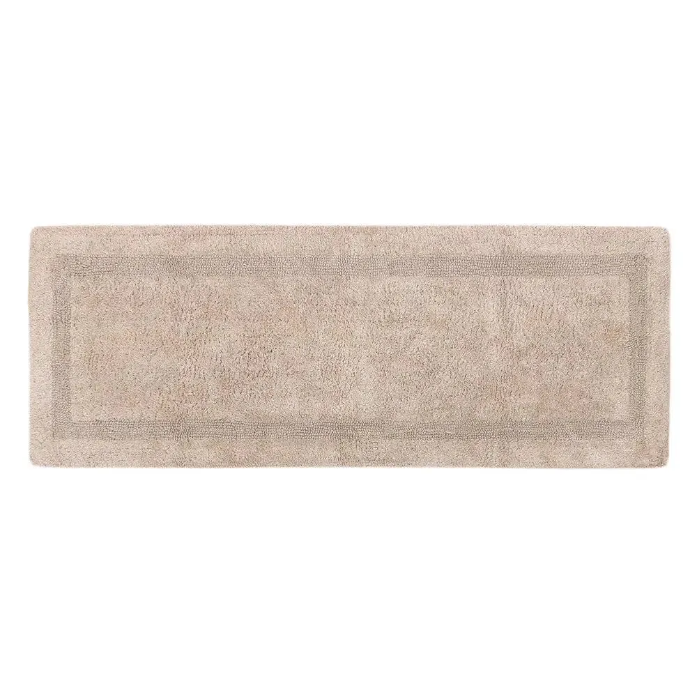 Taupe Designer Cotton Bath Runner (55x150) cm Single Piece