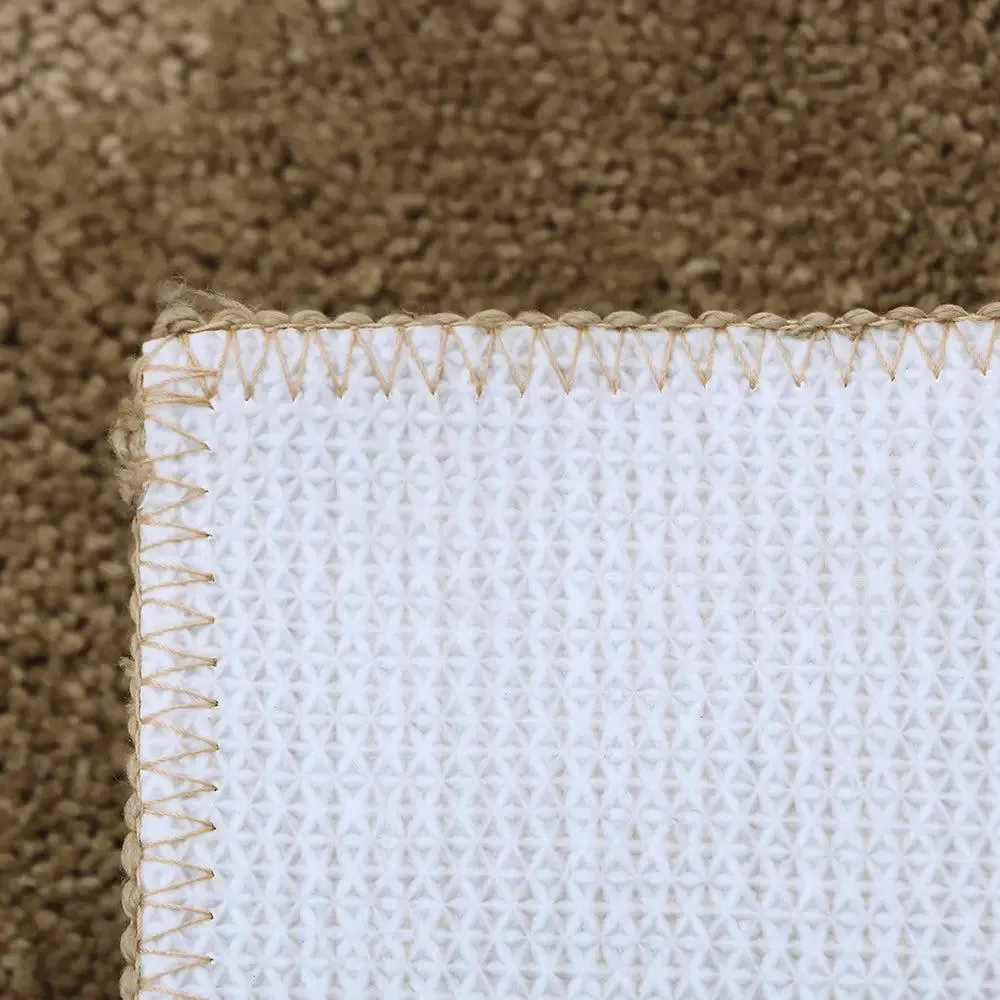 Taupe Microfibre Bordered Premium Bathmat