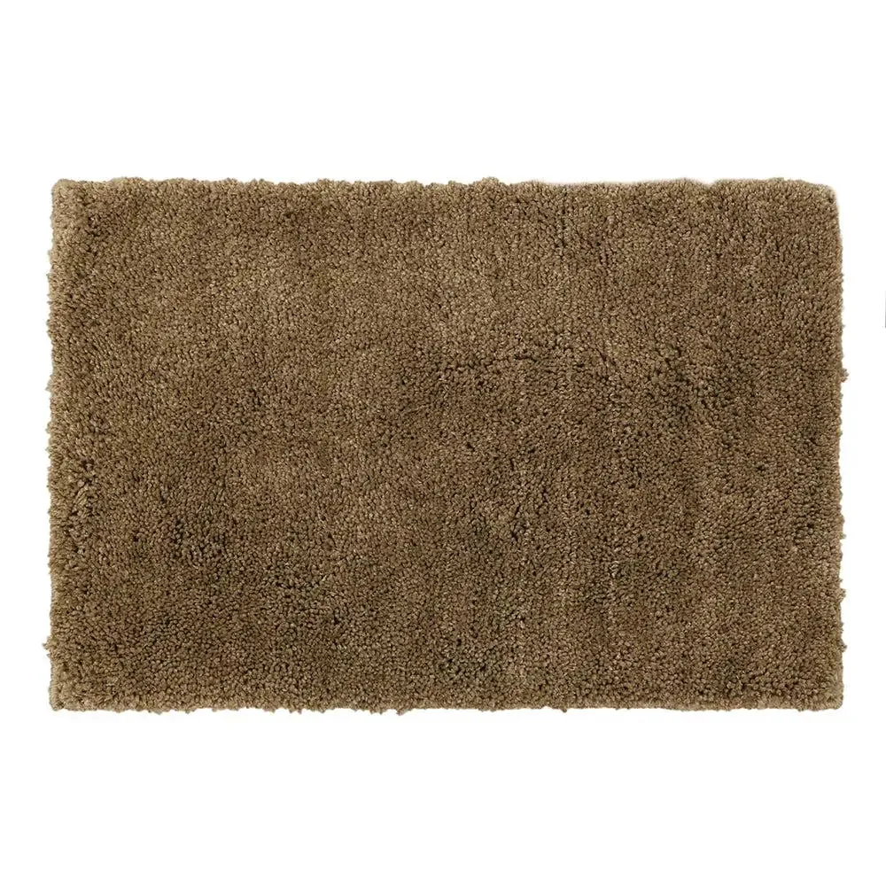 Taupe Microfibre Premium Plain Bathmat (40 x 60) cm