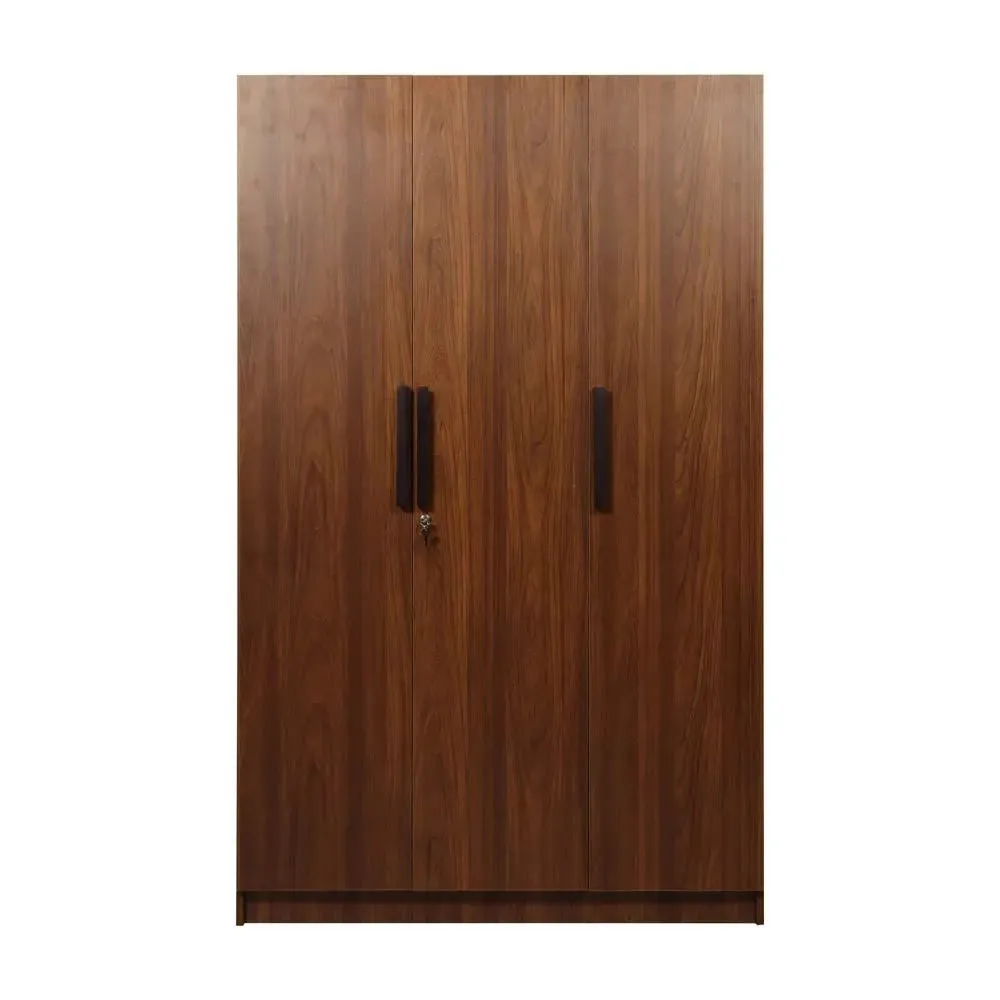 Teak Engineered Wood Laminated 3 Door Wardobe