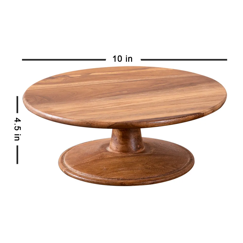 Teak Wood Classic MDF Cake Stand