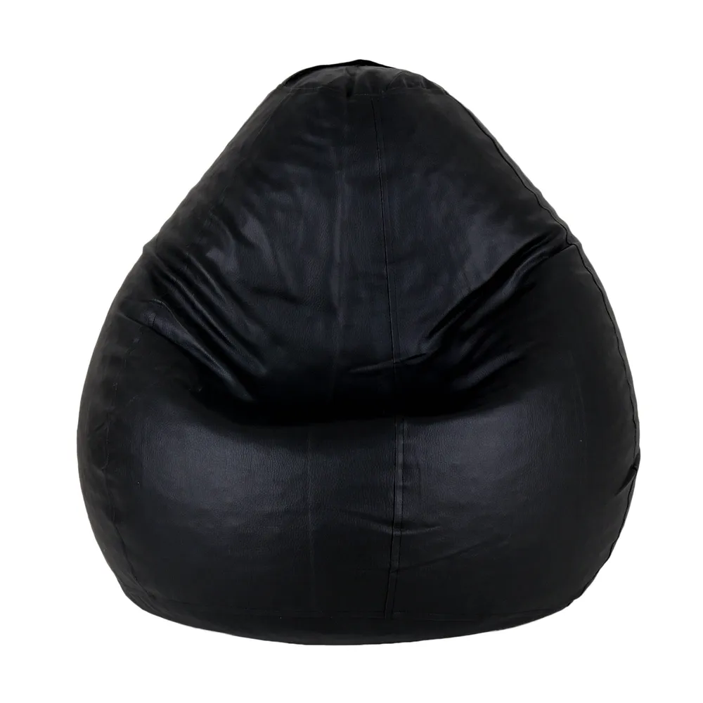 Tear Drop Designed Black Bean Bag Cover  (L,XL,XXL,XXXL, Jumbo) Large - 34x21x21 cm