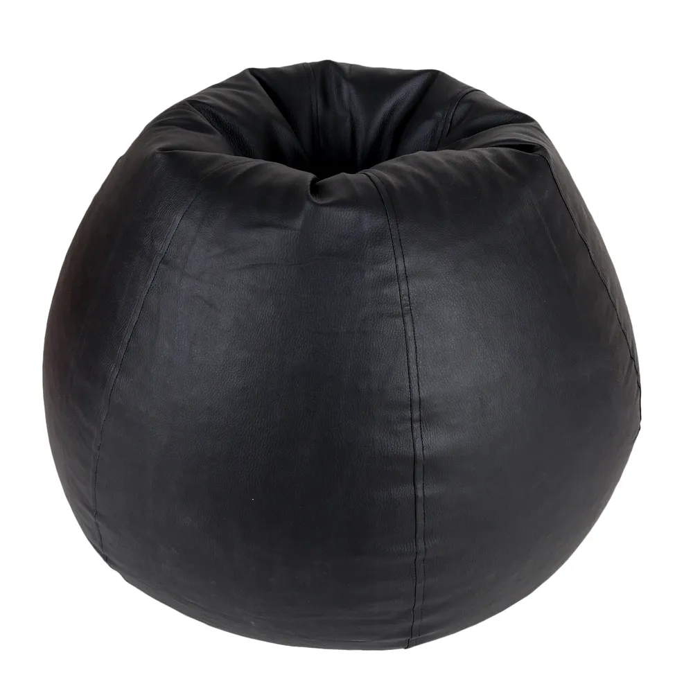 Tear Drop Designed Black Bean Bag Cover  (L,XL,XXL,XXXL, Jumbo) Large - 34x21x21 cm