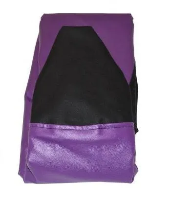 Tear Drop Designed Black & Purple Bean Bag Cover  (L,XL,XXL,XXXL, Jumbo) Large - 34x21x21 cm