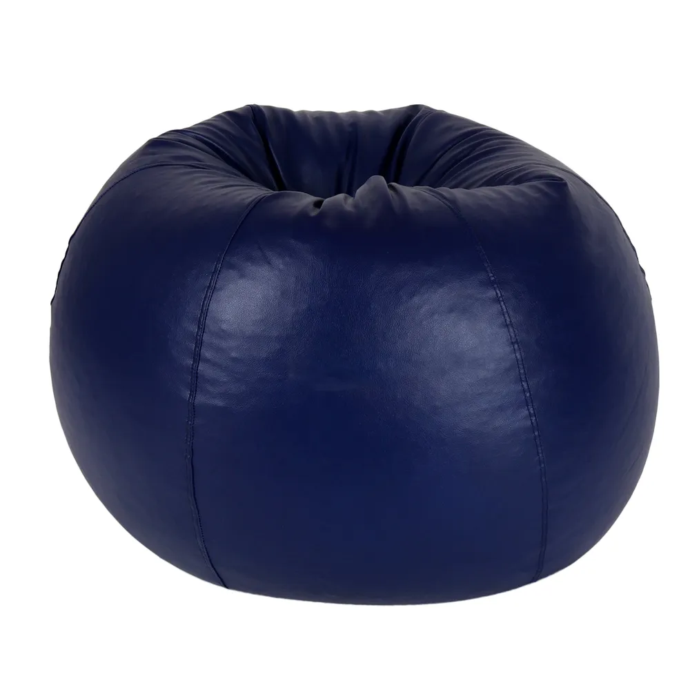 Tear Drop Designed Blue Bean Bag Cover  (L,XL,XXL,XXXL, Jumbo) Large - 34x21x21 cm