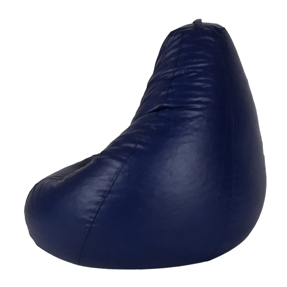 Tear Drop Designed Blue Bean Bag Cover  (L,XL,XXL,XXXL, Jumbo) Large - 34x21x21 cm