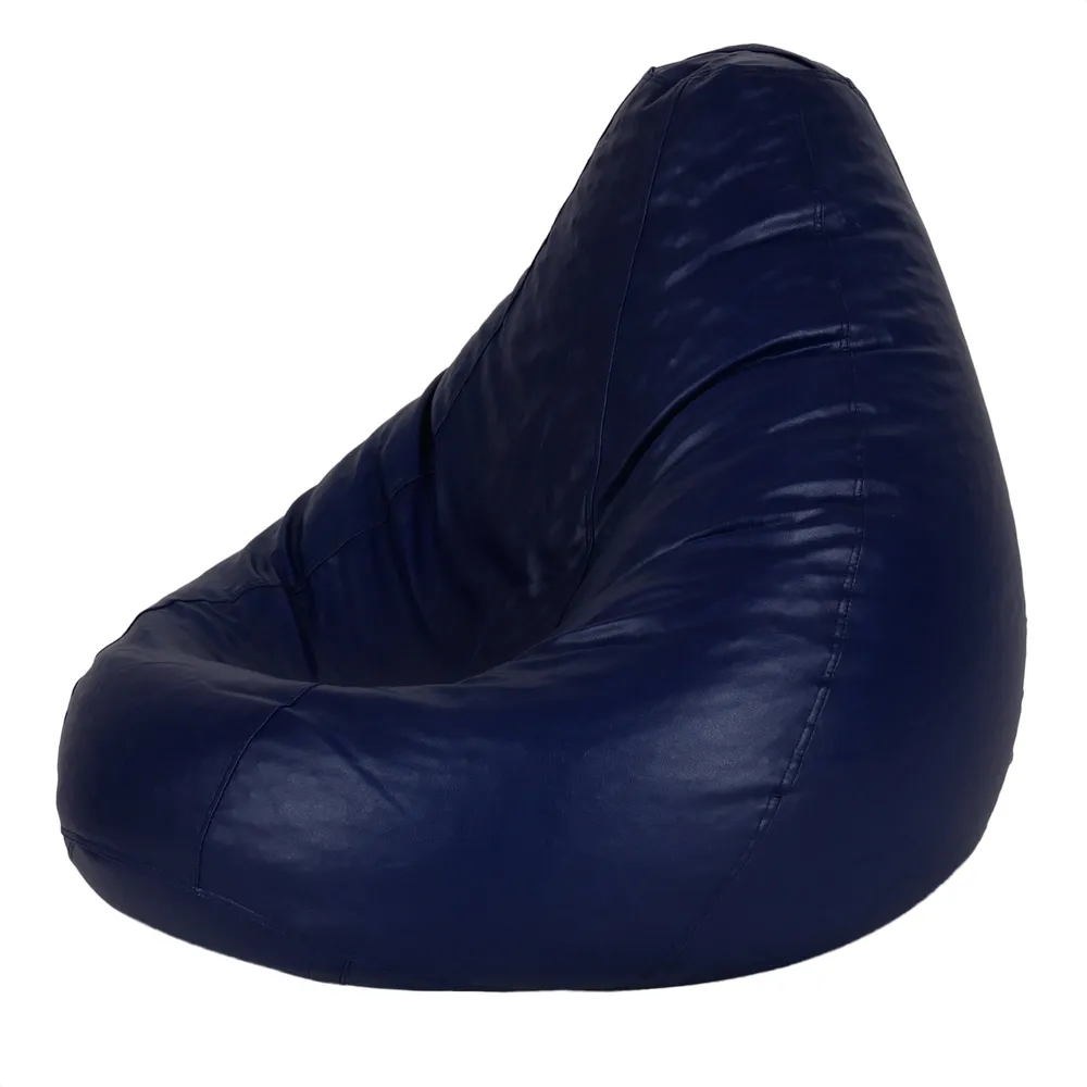 Tear Drop Designed Blue Bean Bag Cover  (L,XL,XXL,XXXL, Jumbo) Large - 34x21x21 cm