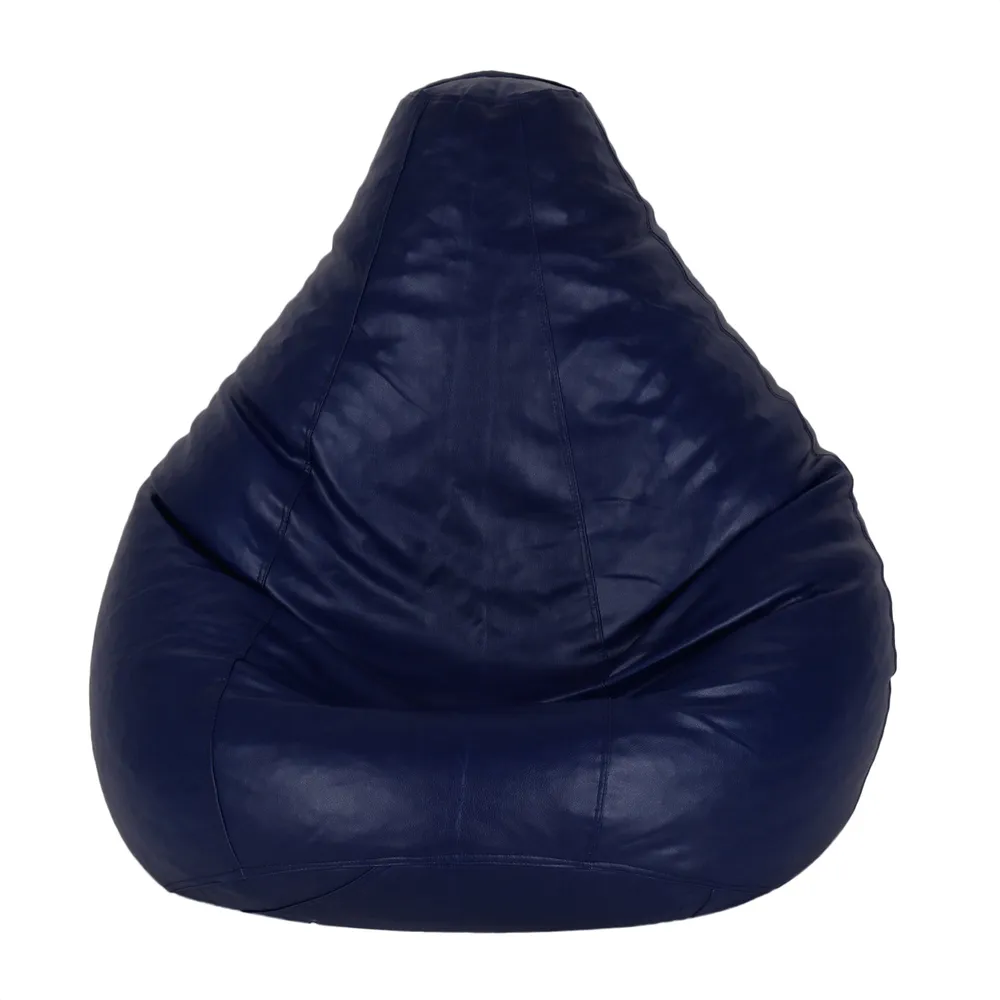 Tear Drop Designed Blue Bean Bag Cover  (L,XL,XXL,XXXL, Jumbo) Large - 34x21x21 cm