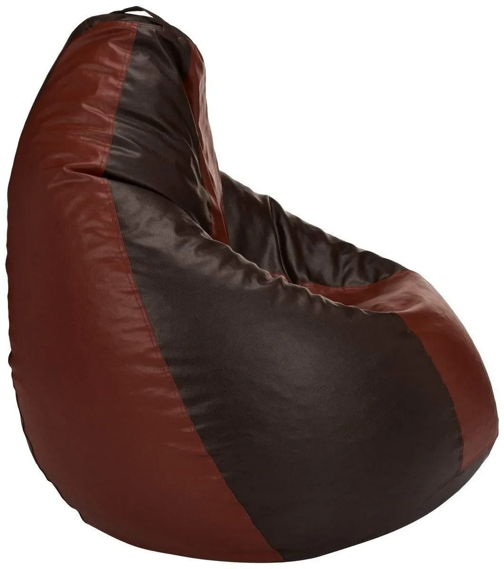 Tear Drop Designed Brown Tan Bean Bag Cover  (L,XL,XXL,XXXL, Jumbo) Large - 34x21x21 cm