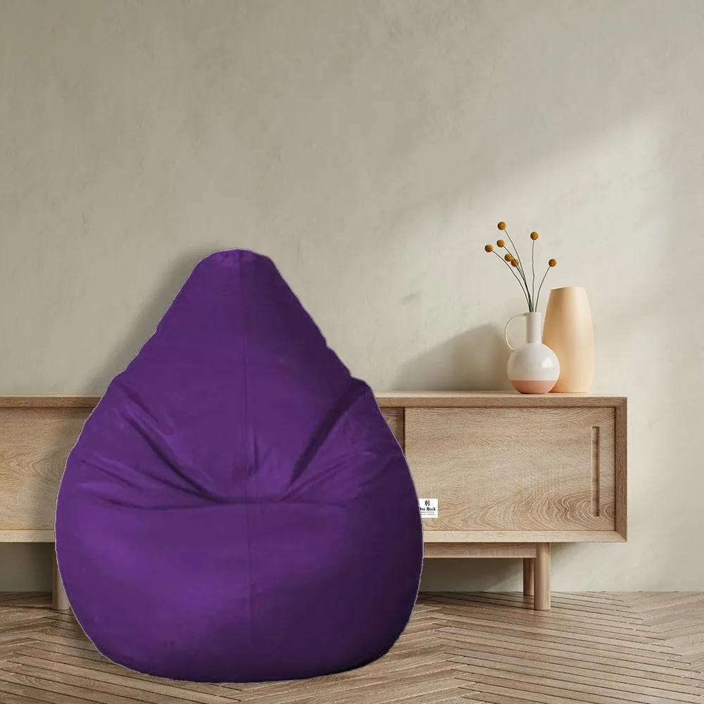 Tear Drop Designed Lavender Bean Bag Cover (L,XL,XXL,XXXL, Jumbo) Large - 34x21x21 cm
