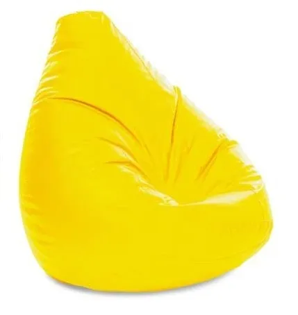 Tear Drop Designed Lime Yellow Bean Bag Cover  (L,XL,XXL,XXXL, Jumbo) Large - 34x21x21 cm