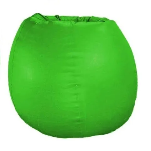 Tear Drop Designed Pea Green Bean Bag Cover  (L,XL,XXL,XXXL, Jumbo) Large - 34x21x21 cm