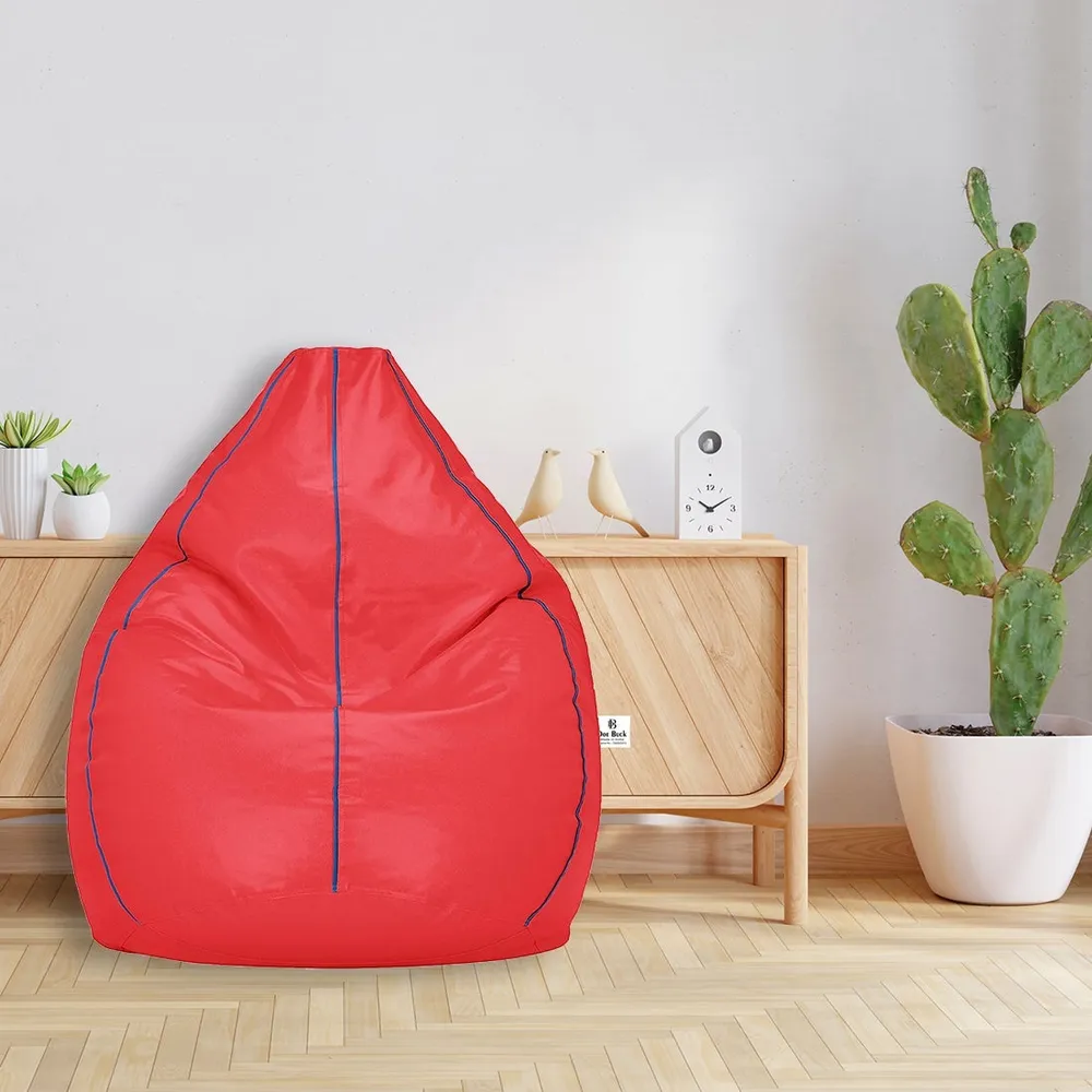 Tear Drop Designed Pink & Blue Bean Bag Cover  (L,XL,XXL,XXXL, Jumbo) Large - 34x21x21 cm