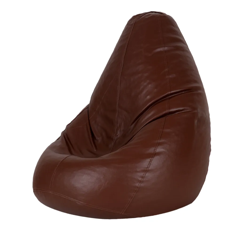 Tear Drop Designed Tan Bean Bag Cover  (L,XL,XXL,XXXL, Jumbo) Large - 34x21x21 cm