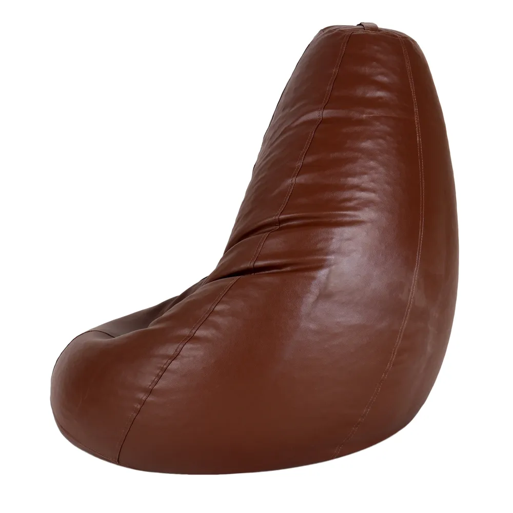Tear Drop Designed Tan Bean Bag Cover  (L,XL,XXL,XXXL, Jumbo) Large - 34x21x21 cm