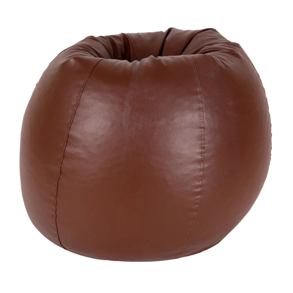 Tear Drop Designed Tan Bean Bag Cover  (L,XL,XXL,XXXL, Jumbo) Large - 34x21x21 cm