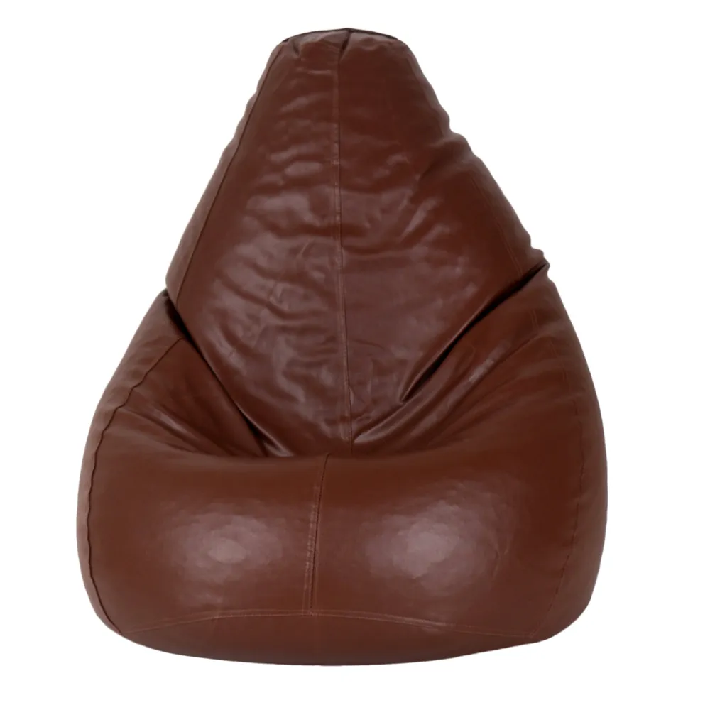 Tear Drop Designed Tan Bean Bag Cover  (L,XL,XXL,XXXL, Jumbo) Large - 34x21x21 cm