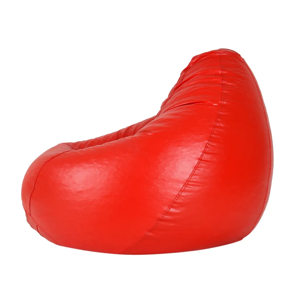 Tear Drop Tangerine Bean Bag Cover  (L,XL,XXL,XXXL, Jumbo) Large - 34x21x21 cm
