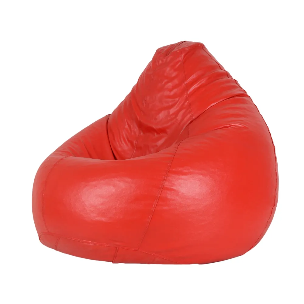 Tear Drop Tangerine Bean Bag Cover  (L,XL,XXL,XXXL, Jumbo) Large - 34x21x21 cm