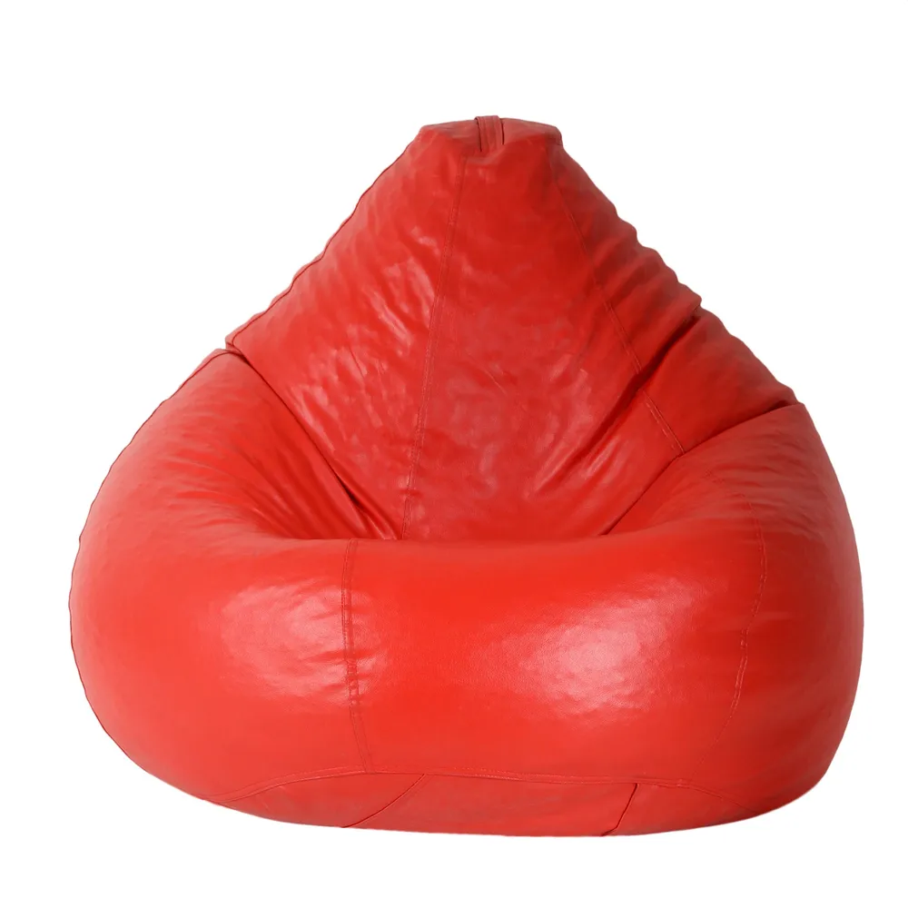 Tear Drop Tangerine Bean Bag Cover  (L,XL,XXL,XXXL, Jumbo) Large - 34x21x21 cm