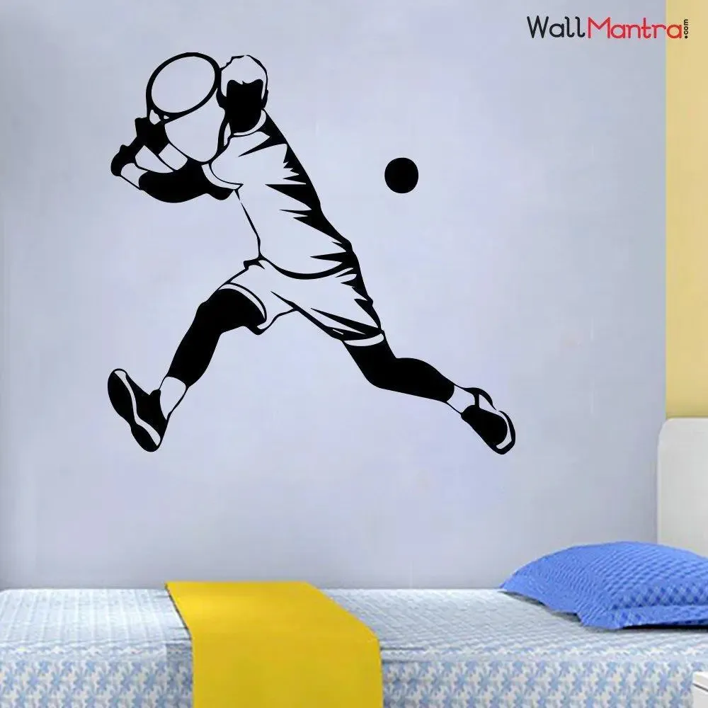 Tennis Sports Wall Sticker Premium Quality Self Adhesive Vinyl 61 x 61 cm