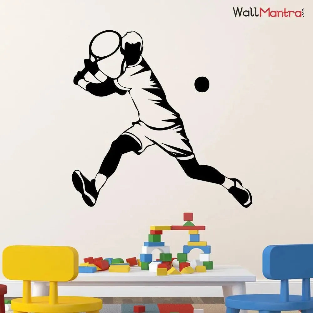 Tennis Sports Wall Sticker Premium Quality Self Adhesive Vinyl 61 x 61 cm