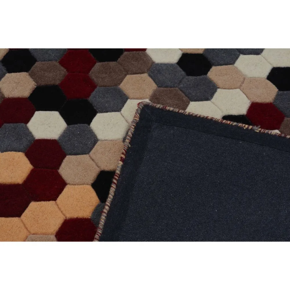 Tessellation Pattern Multicolor Area Carpet 2*5ft