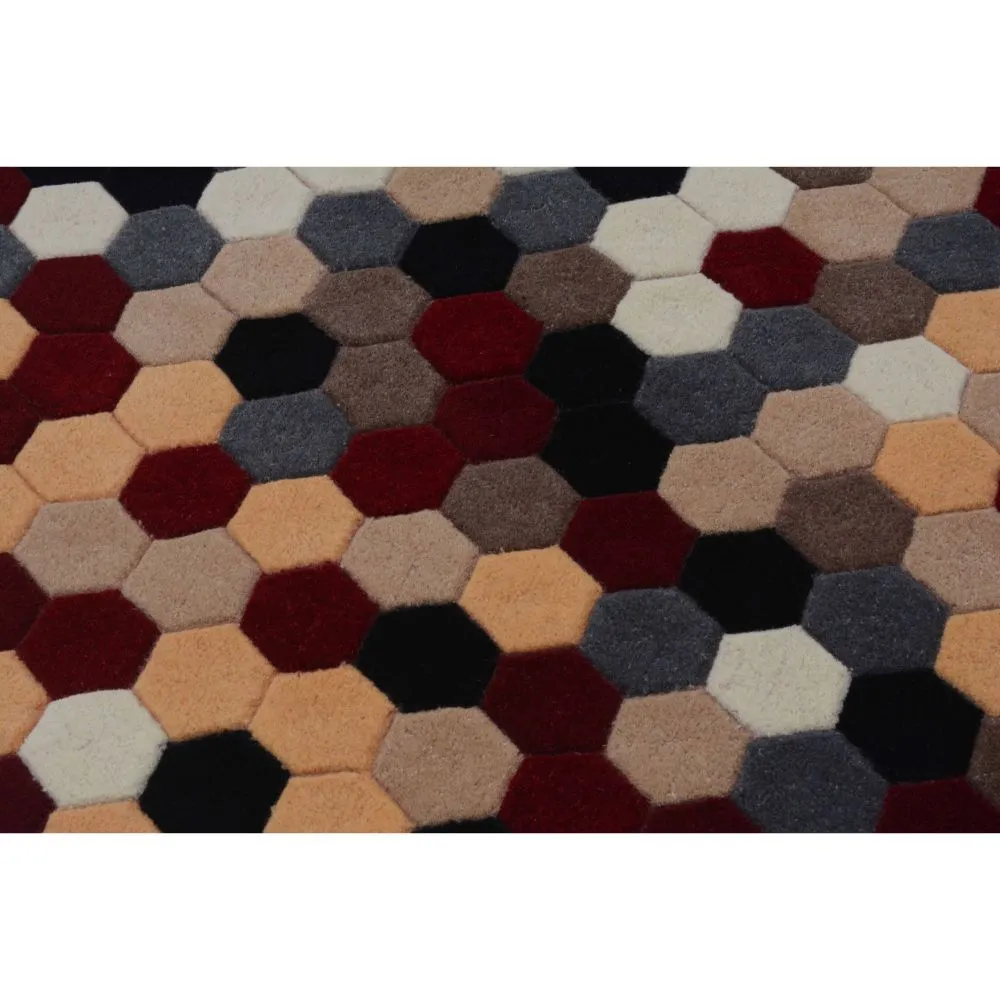 Tessellation Pattern Multicolor Area Carpet 2*5ft